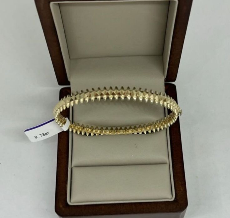 Браслет ALIM GOLD 4585443 длина 20 см, вес 9.73 г золото, плетение отсутствует купить,NaN