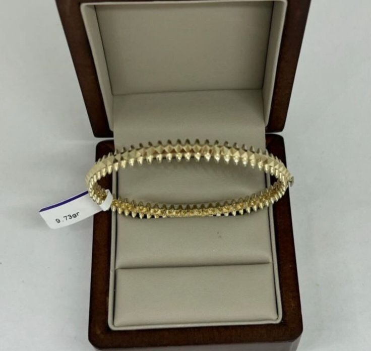 Браслет ALIM GOLD 4585443 длина 20 см, вес 9.73 г золото, плетение отсутствует купить,NaN