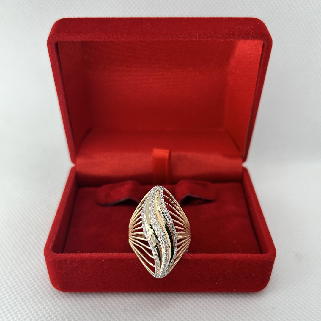 Кольцо Diamond Exclusive 6249ИЕ размер 19.5 вес 4.1 г золото, фианит купить,NaN