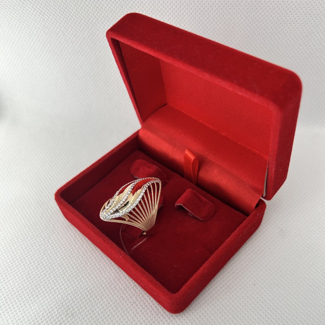Кольцо Diamond Exclusive 6249ИЕ размер 19.5 вес 4.1 г золото, фианит купить,NaN