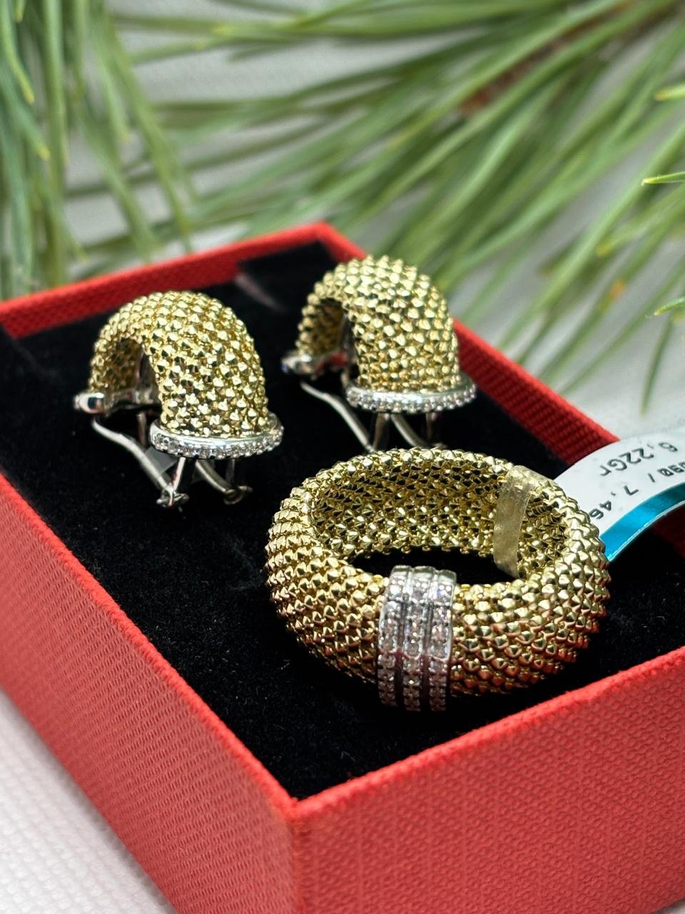 MANILAS GOLD SET5182 вес 15.5 г золото, фианит купить,1159700