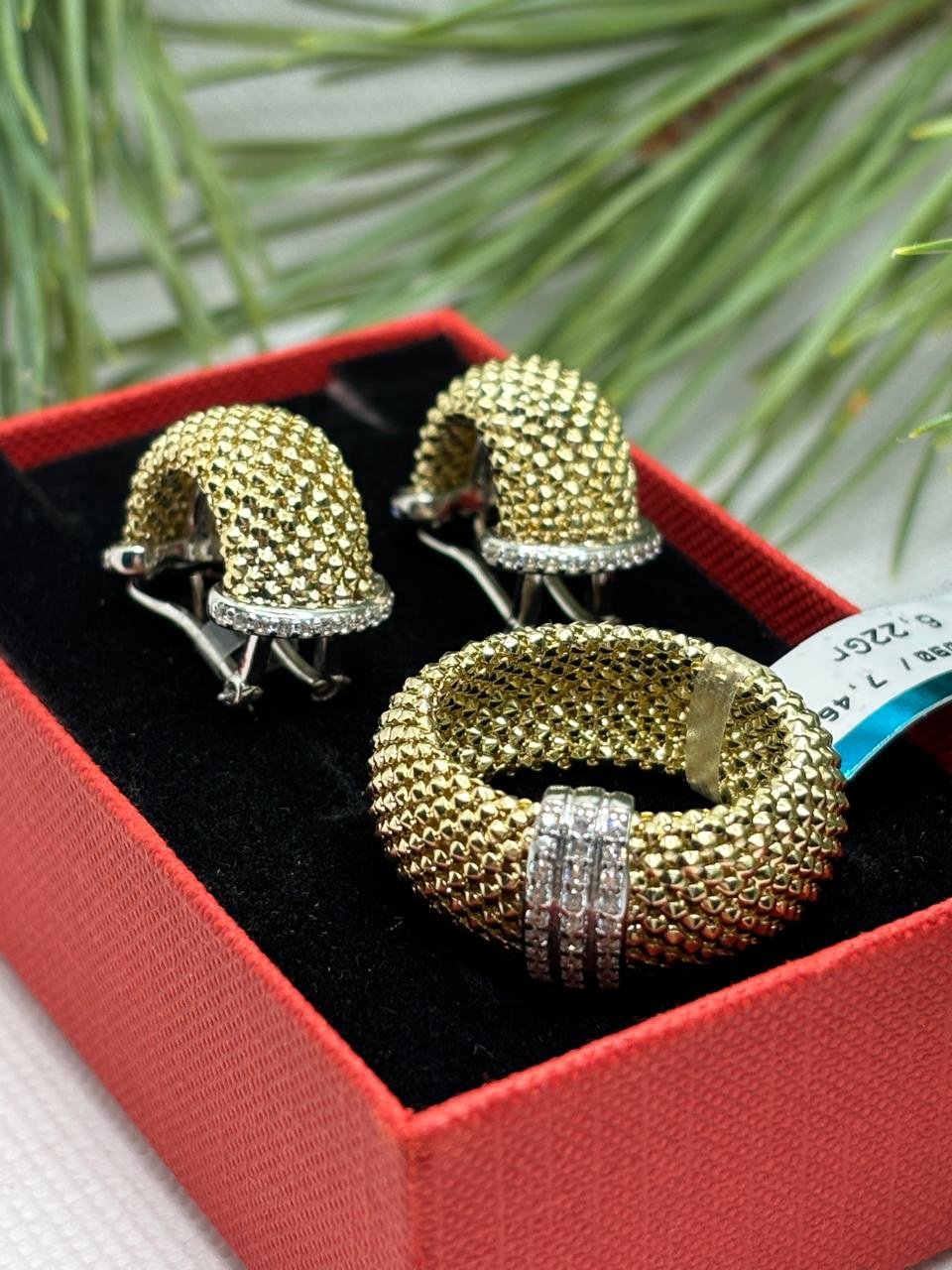 MANILAS GOLD SET5182 вес 15.5 г золото, фианит купить,1159700