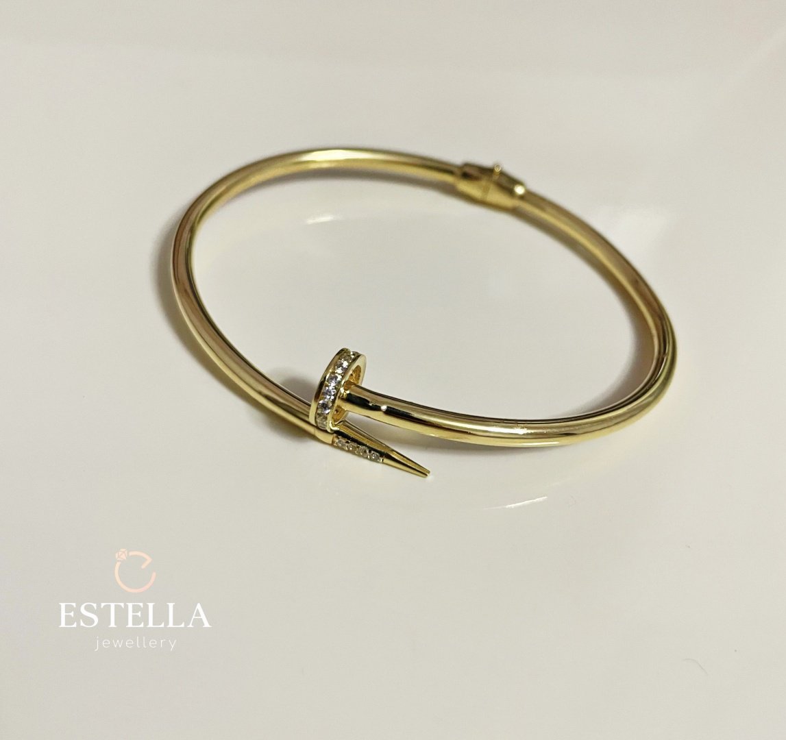 Браслет Estella серьги золото желтое италия 14k длина 18 см, вес 7.21 г золото, плетение отсутствует купить,NaN