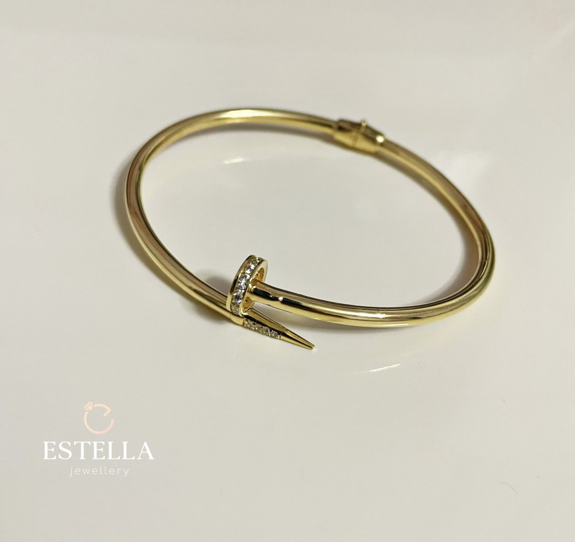 Браслет Estella серьги золото желтое италия 14k длина 18 см, вес 7.21 г золото, плетение отсутствует купить,NaN