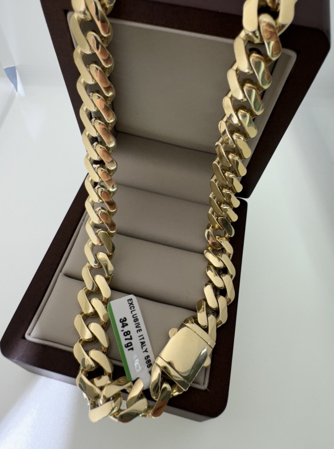 Цепь Italian Gold 699689 длина 50 см, вес 34.87 г золото, плетение панцирное купить,NaN