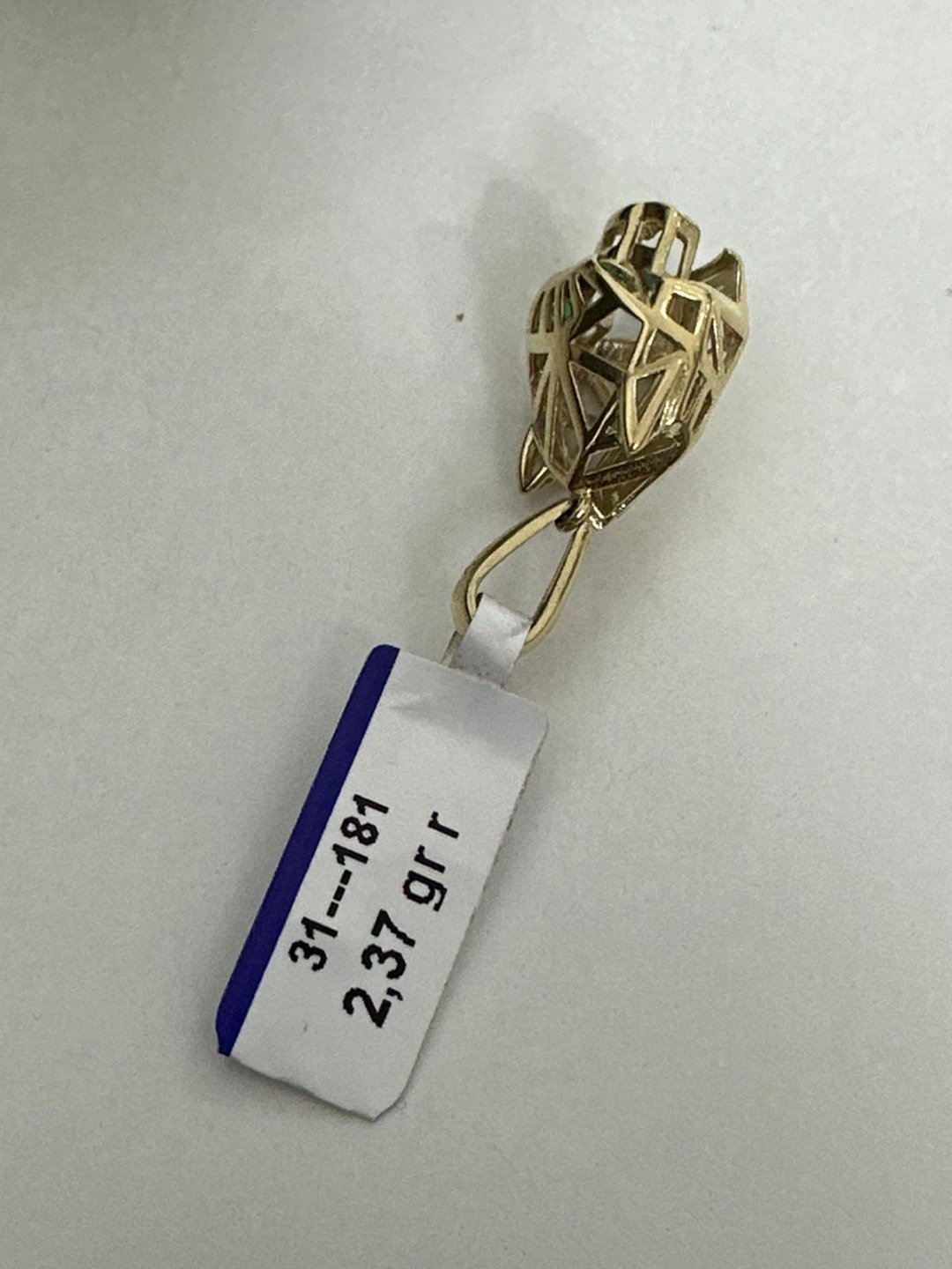 Подвеска Italy Gold AltynArru 000642 вес 2.37 г золото, фианит купить,NaN