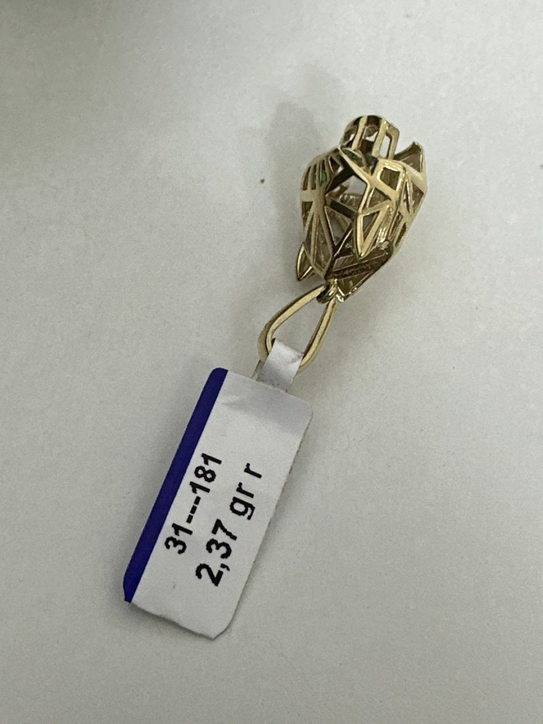 Подвеска Italy Gold AltynArru 000642 вес 2.37 г золото, фианит купить,NaN