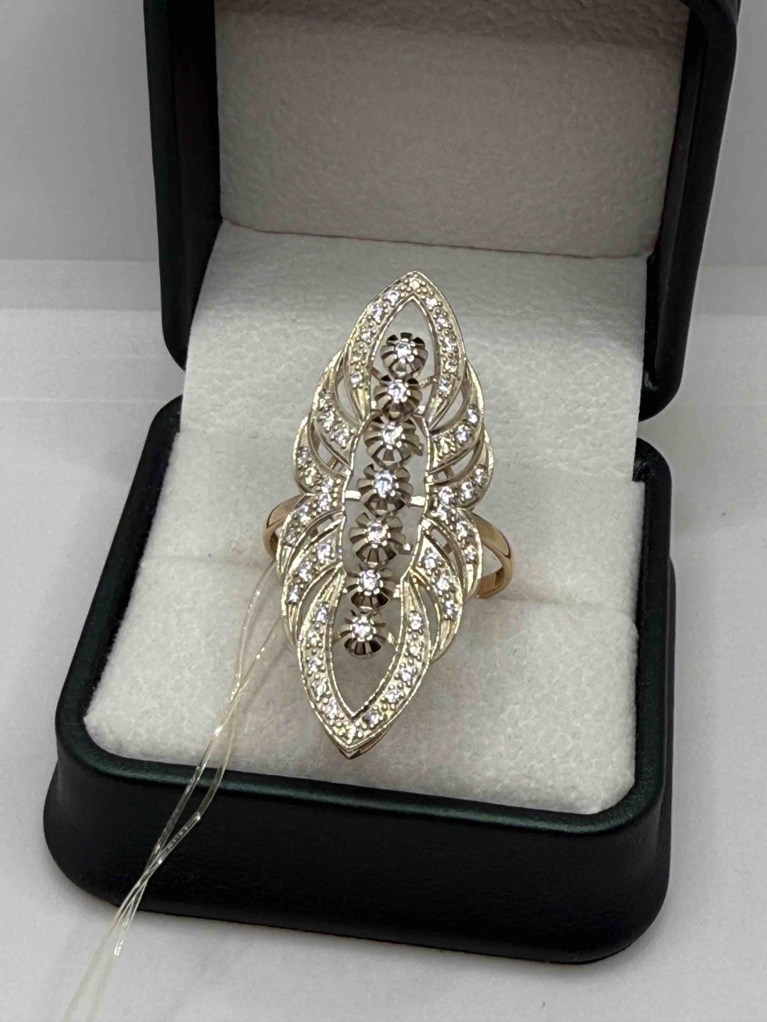 Кольцо Zhanar Gold ZHAN-193 размер 21 вес 5.87 г золото, фианит купить,NaN