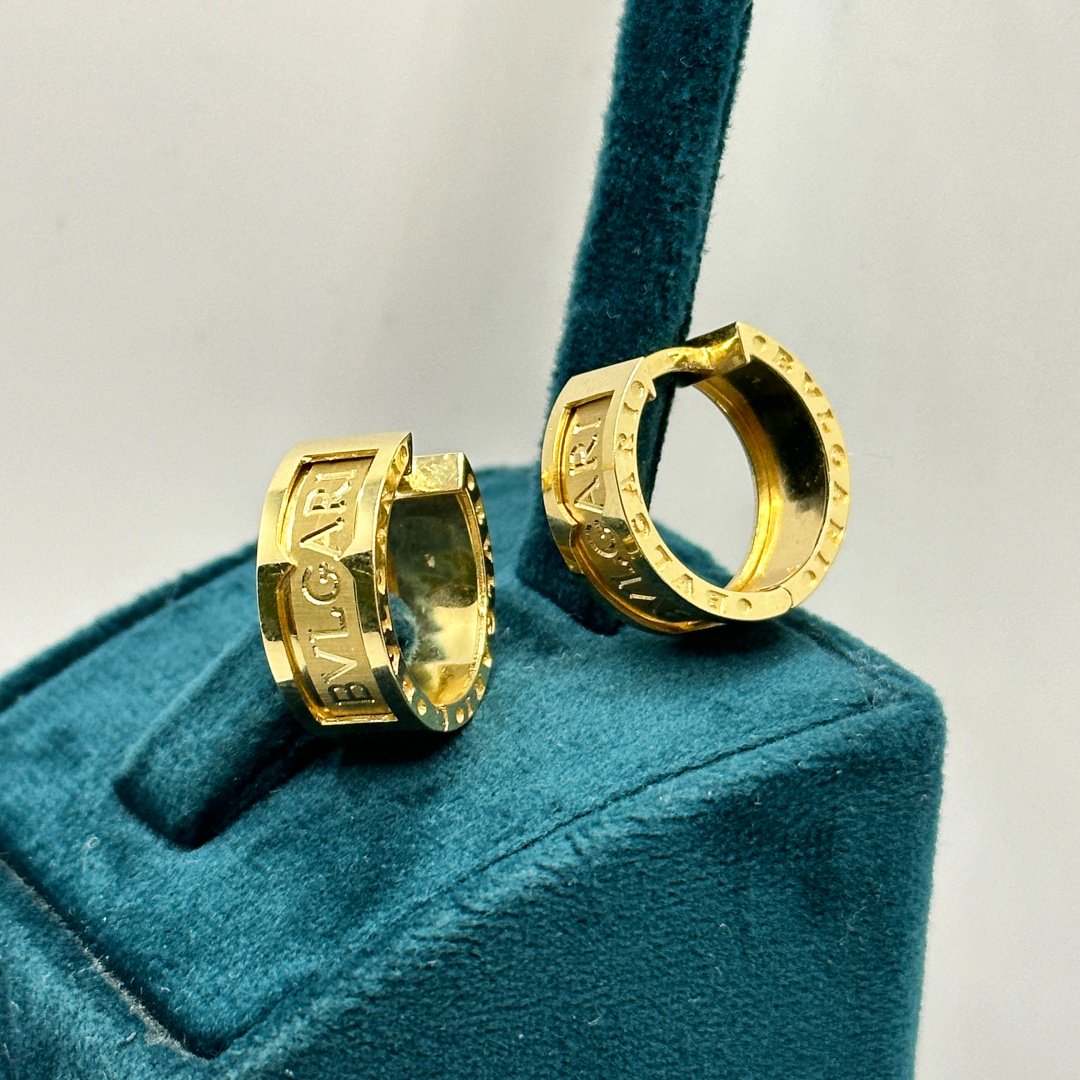 Серьги Ali Gold Серьги Bulgari бугари золото вес 6.4 г золото, без вставок купить,NaN