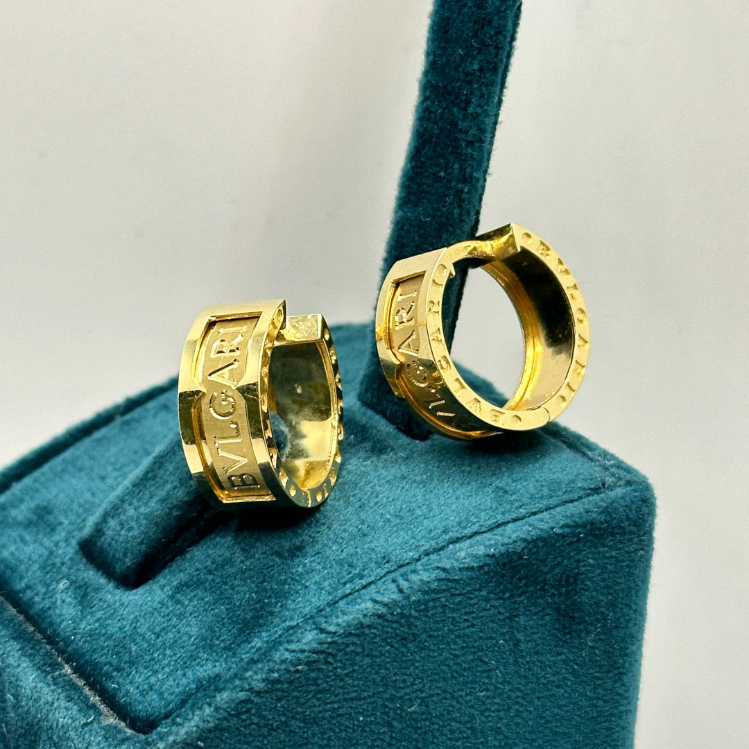 Серьги Ali Gold Серьги Bulgari бугари золото вес 6.4 г золото, без вставок купить,NaN
