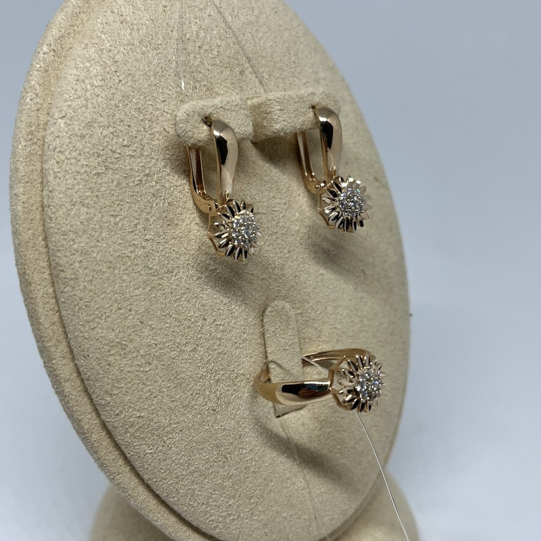 Diamond 180461 вес 4.61 г золото, фианит купить,NaN