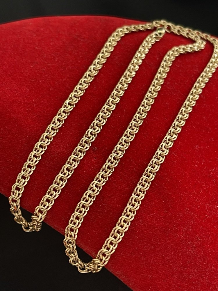 Цепь Ars jeweler ARSII22 длина 55 см, вес 9.7 г золото, плетение бисмарк купить,NaN