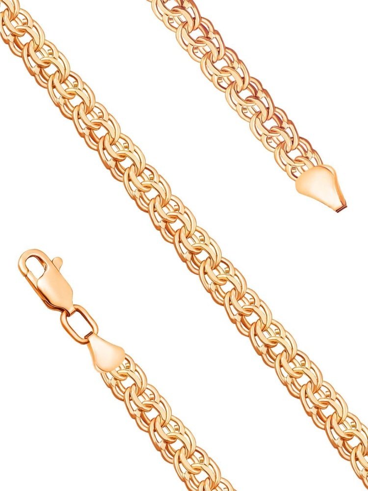 Цепь Ars jeweler ARSII22 длина 55 см, вес 9.7 г золото, плетение бисмарк купить,NaN