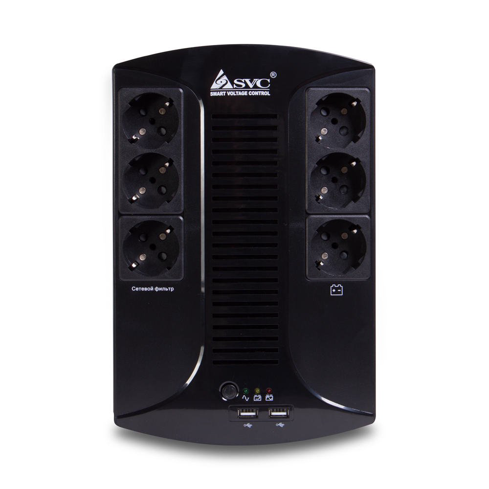 Источник бесперебойного питания SVC U-650-L черный