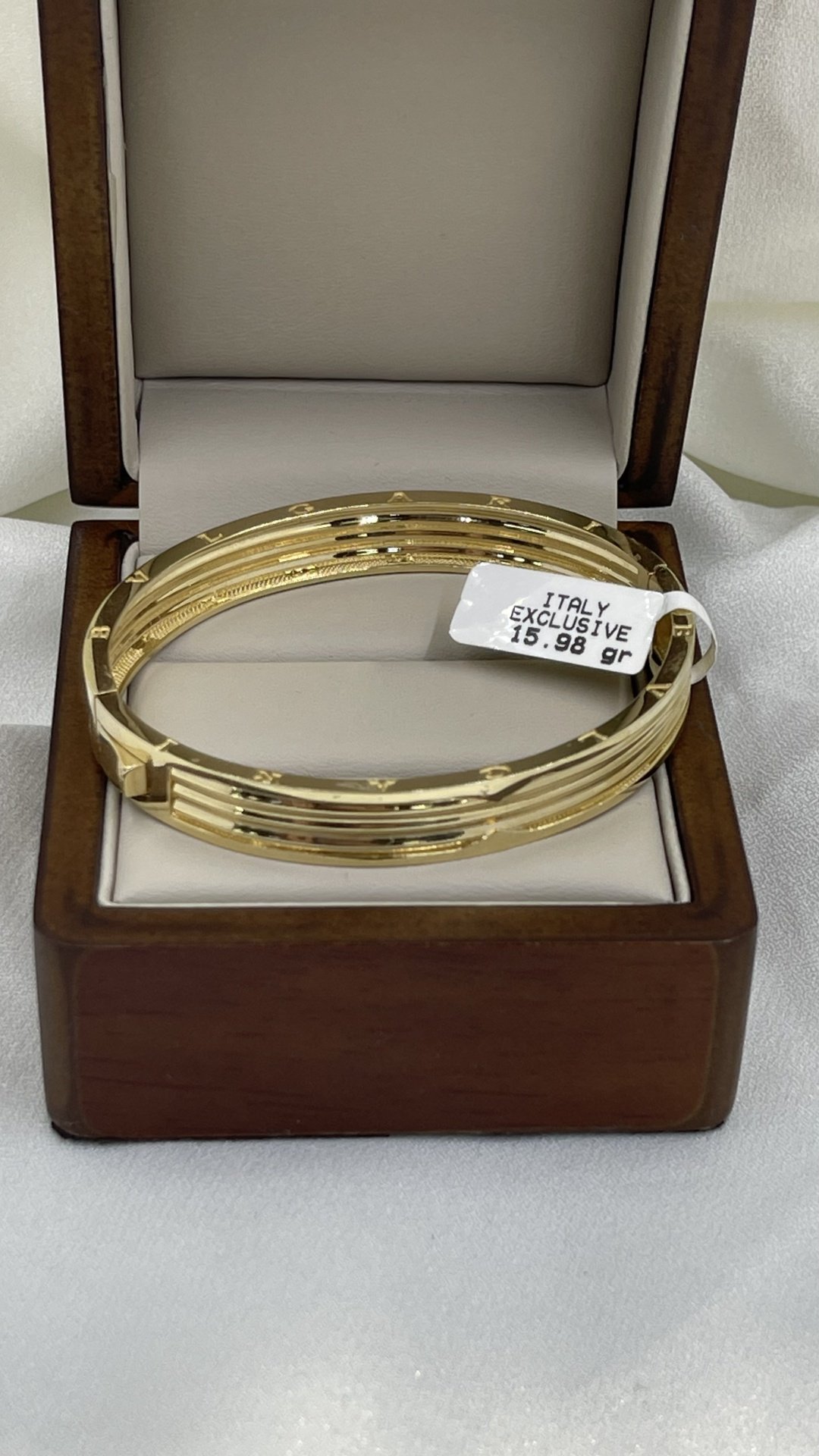 Браслет Italy Exclusive 280789 длина 18 см, вес 15.98 г золото, плетение обод купить,NaN