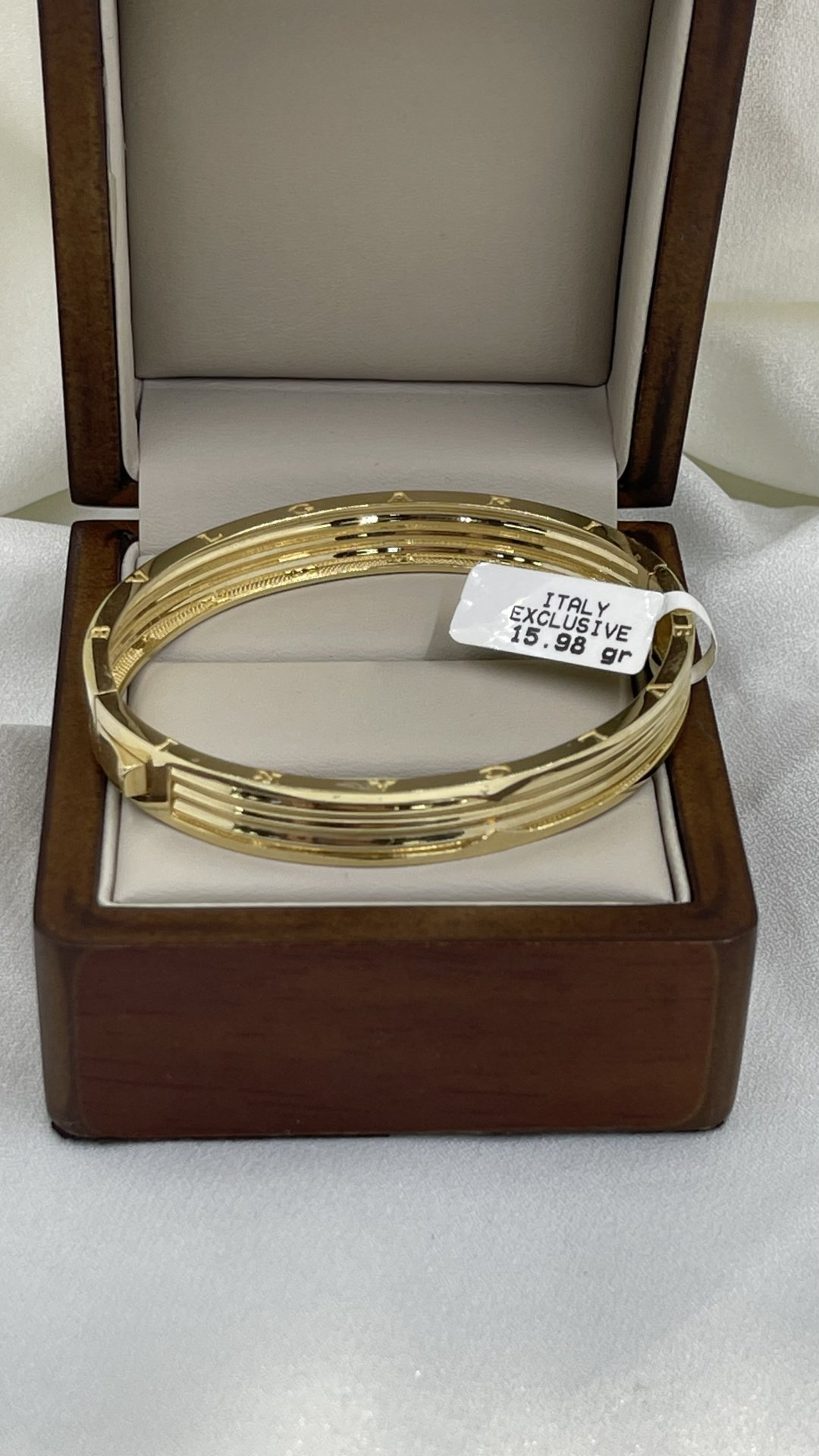 Браслет Italy Exclusive 280789 длина 18 см, вес 15.98 г золото, плетение обод купить,NaN