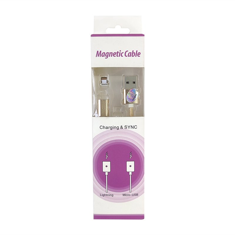 Кабель Magnetic ViTi iPhone золотистый