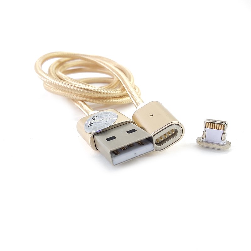 Кабель Magnetic ViTi iPhone золотистый