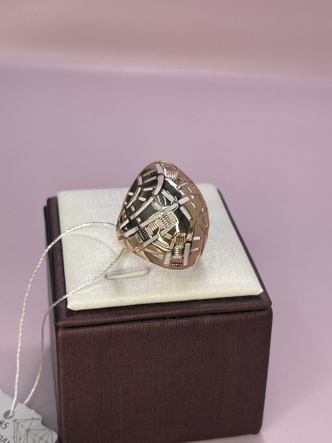 Кольцо Diamond 123350 размер 19.5 вес 3.5 г золото, без вставок купить,NaN