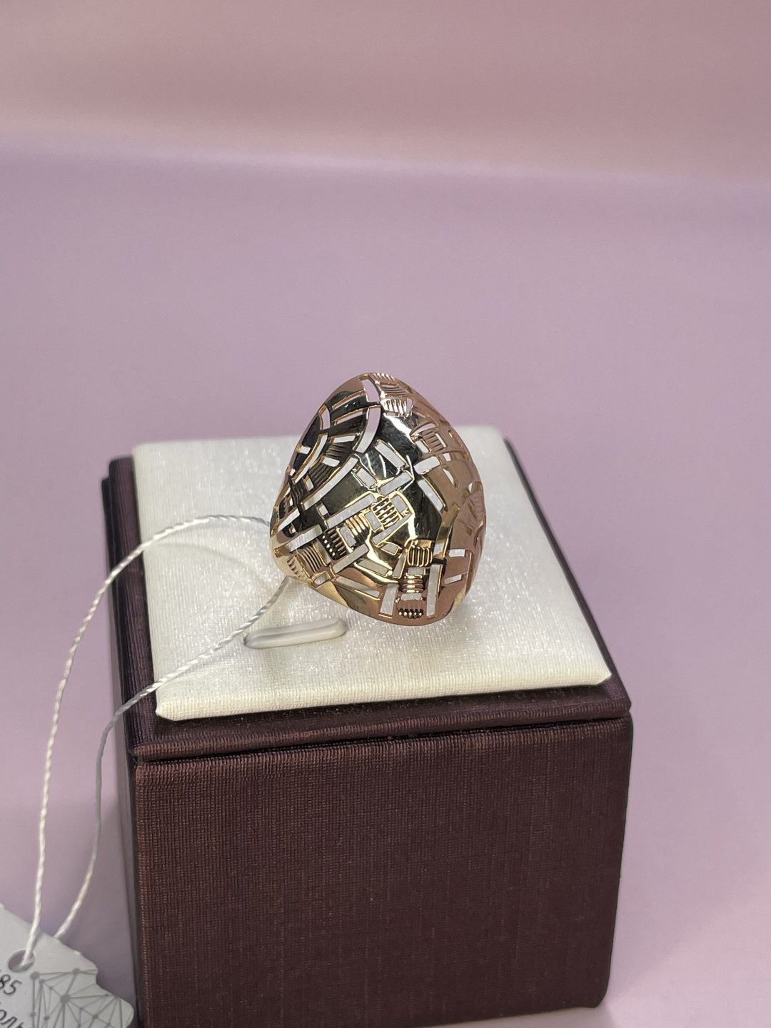 Кольцо Diamond 123350 размер 19.5 вес 3.5 г золото, без вставок купить,NaN