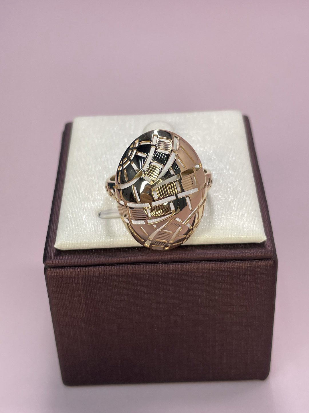 Кольцо Diamond 123350 размер 19.5 вес 3.5 г золото, без вставок купить,NaN