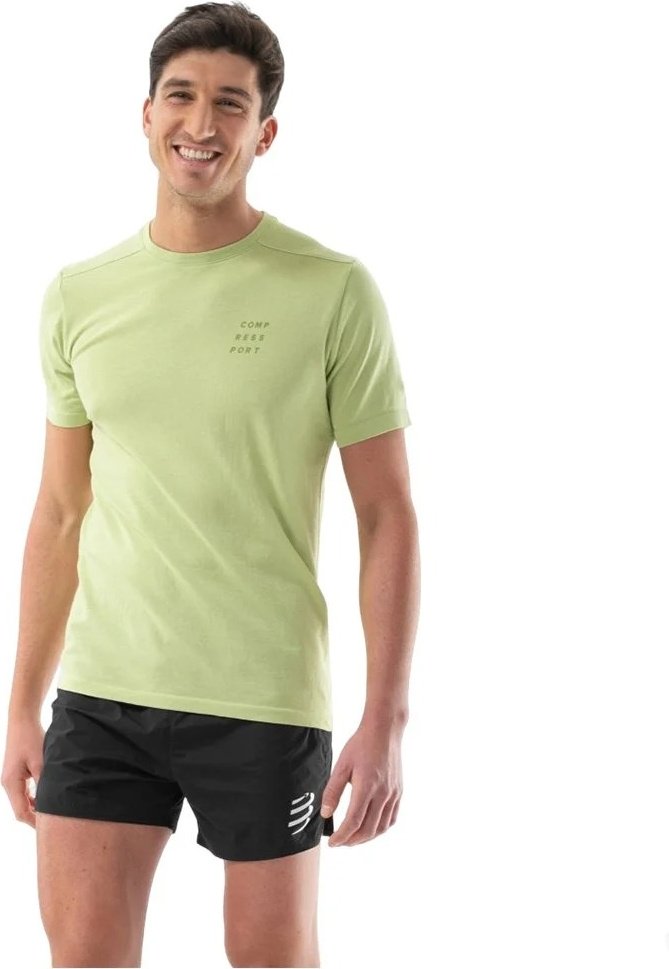 Футболка Compressport зеленый купить,NaN