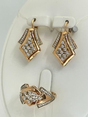 Luxury KP5487 вес 8.98 г золото, фианит купить,NaN