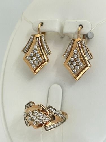 Luxury KP5487 вес 8.98 г золото, фианит купить,NaN