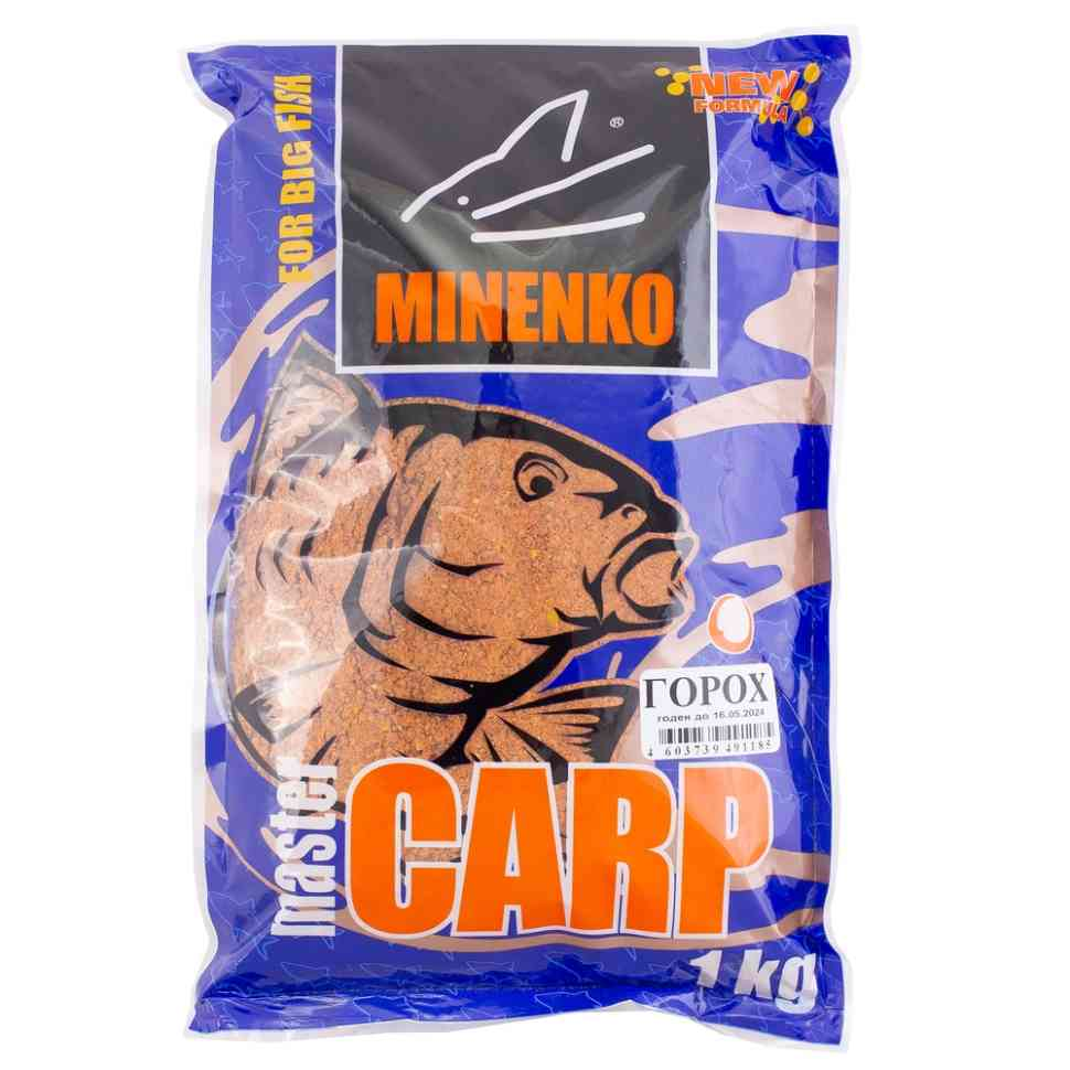 Прикормка Minenko Master Carp Горох 1000гр купить,NaN