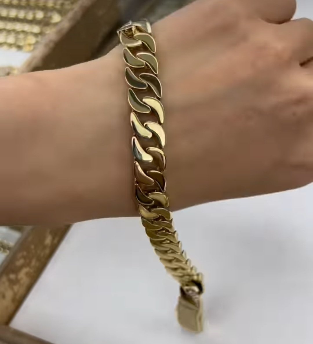Браслет Italian Gold 925738 длина 20 см, вес 18 г золото, плетение колос купить,NaN