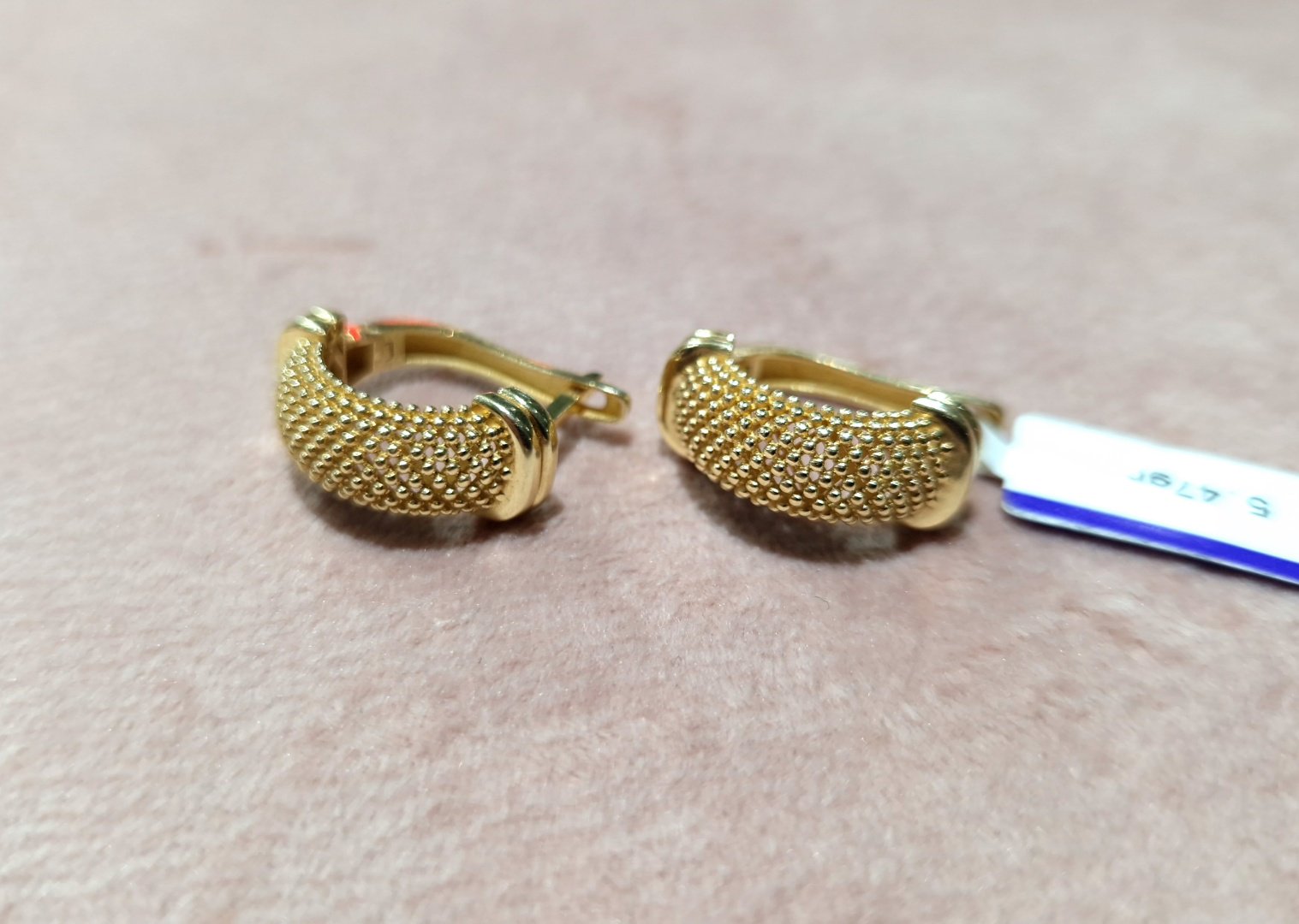 Серьги Italy Exclusive DZ533841 вес 5.47 г золото, без вставок купить,NaN