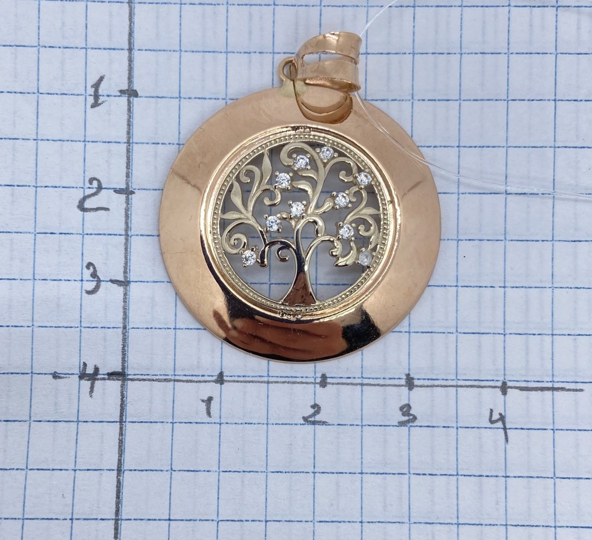 Подвеска Diamond 034523 вес 3.49 г золото, фианит купить,NaN