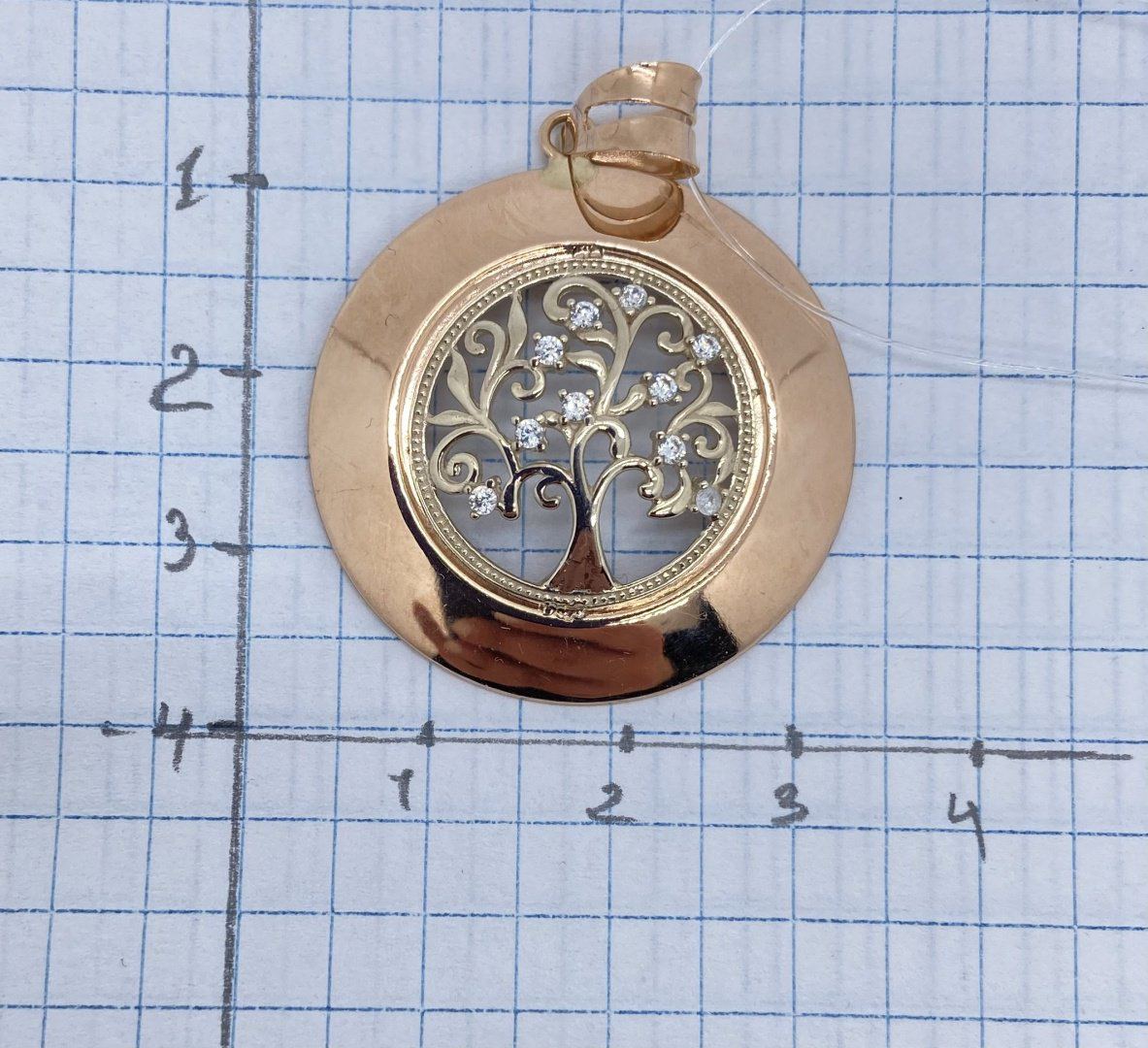 Подвеска Diamond 034523 вес 3.49 г золото, фианит купить,NaN