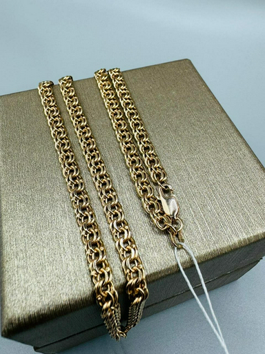Цепь Raia Gold 00010270 длина 55 см, вес 8.03 г золото, плетение бисмарк