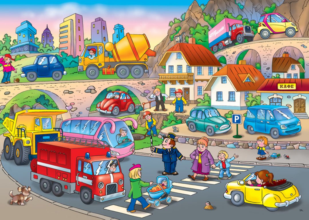 Пазлы Step Puzzle Машинки 34 детали  купить,NaN