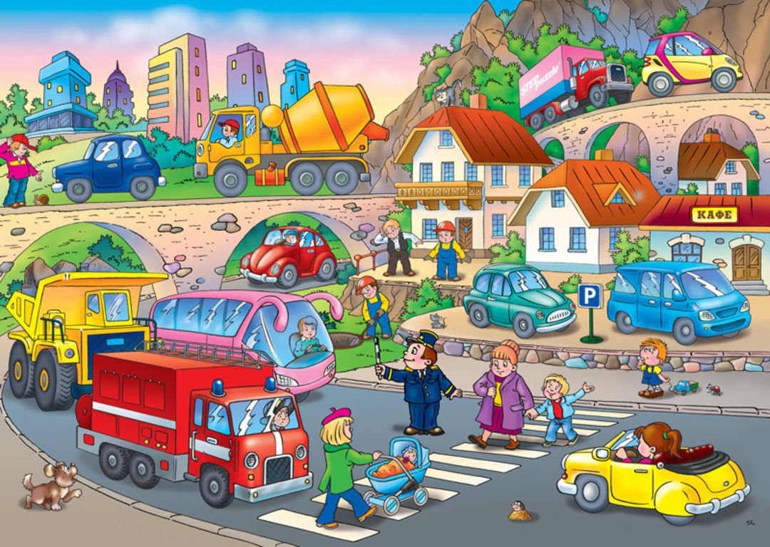 Пазлы Step Puzzle Машинки 34 детали  купить,NaN
