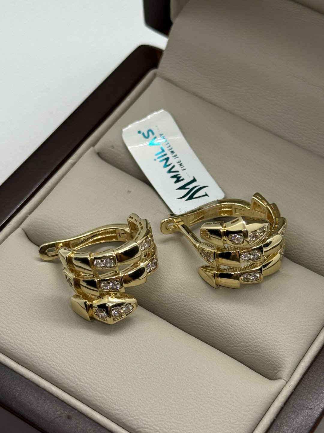 Серьги MANILAS GOLD 153306244 вес 6.43 г золото, без вставок купить,NaN