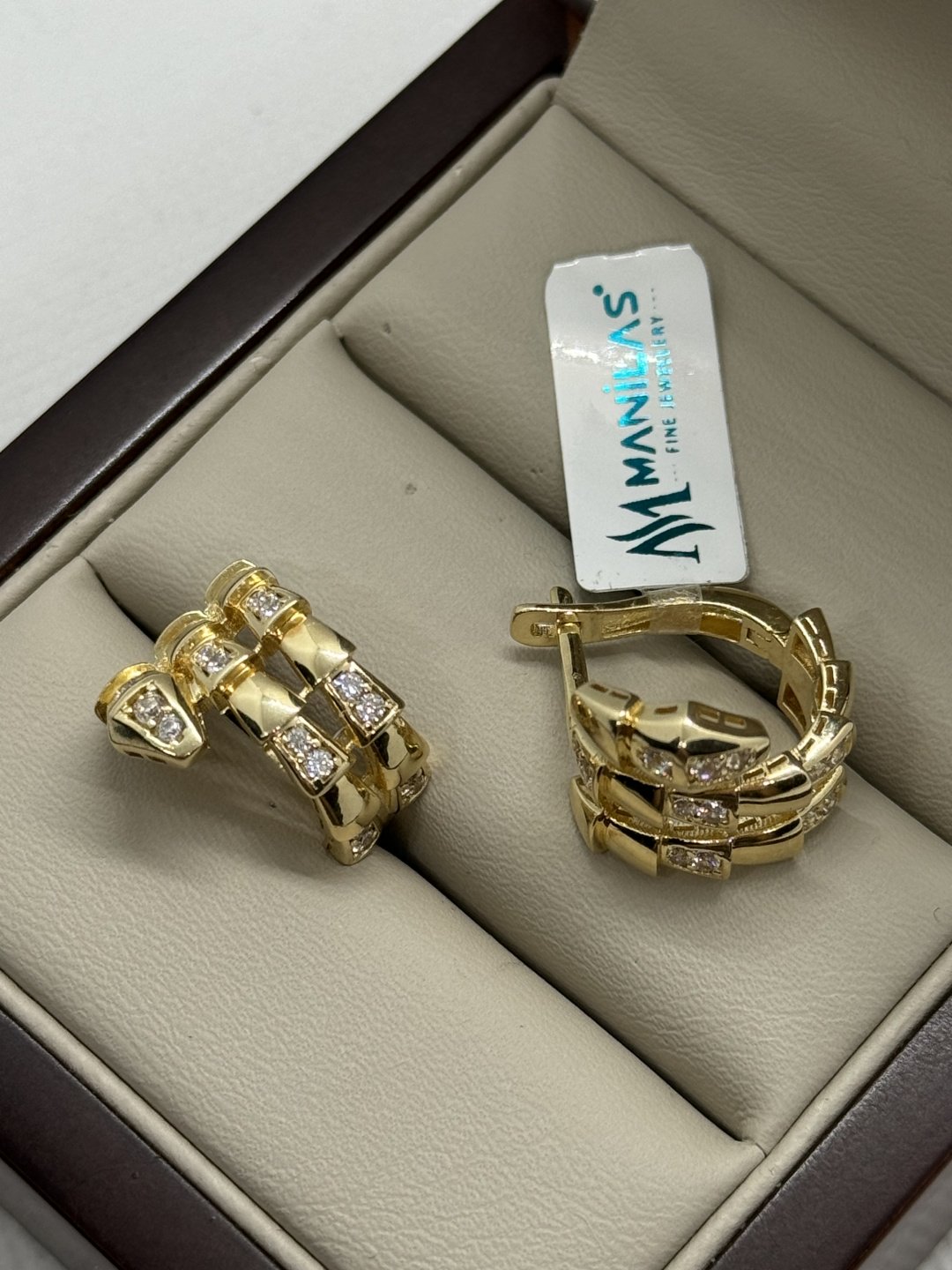 Серьги MANILAS GOLD 153306244 вес 6.43 г золото, без вставок купить,NaN