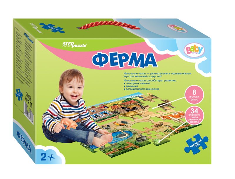 Пазлы Step Puzzle Ферма 34 детали  купить,NaN