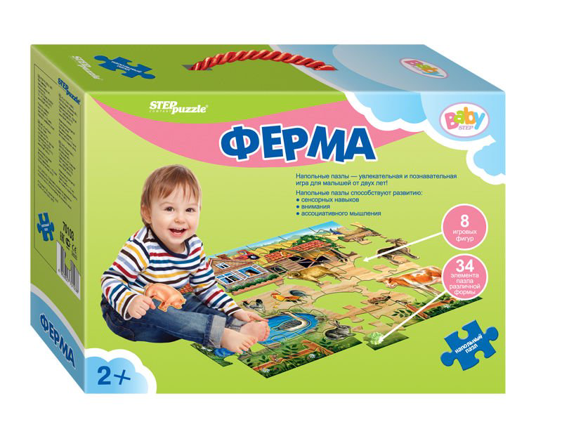 Пазлы Step Puzzle Ферма 34 детали  купить,NaN