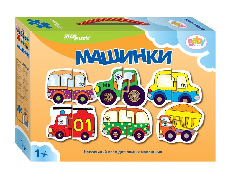 Пазл Step Puzzle Машинки 12 элементов купить,NaN