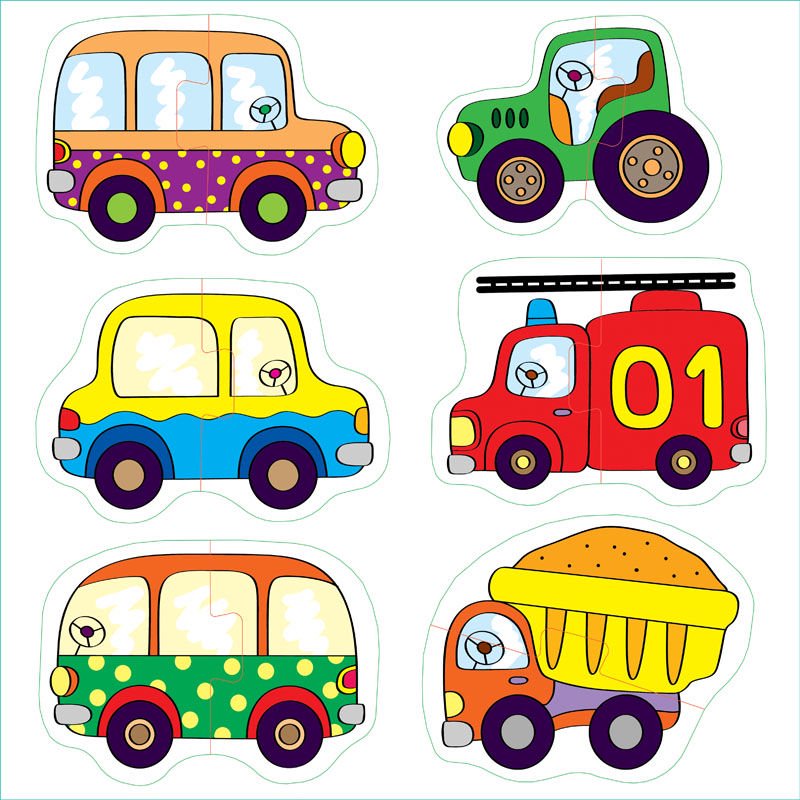 Пазл Step Puzzle Машинки 12 элементов купить,NaN