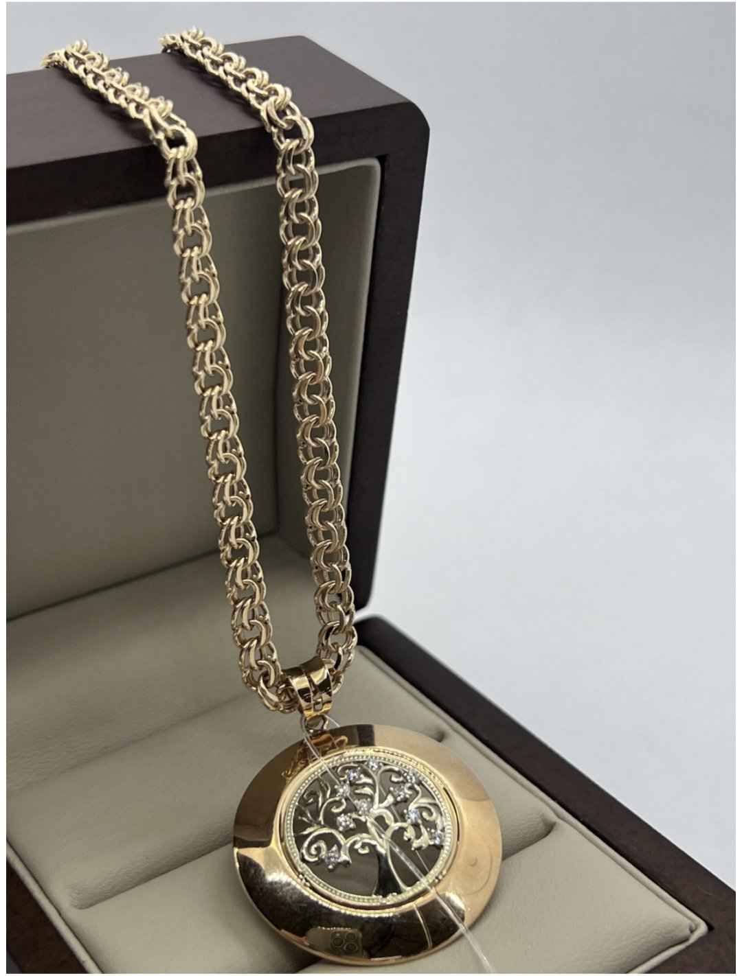 Цепь BARYS GOLD 750700870 длина 60 см, вес 12 г золото, плетение бисмарк купить,NaN