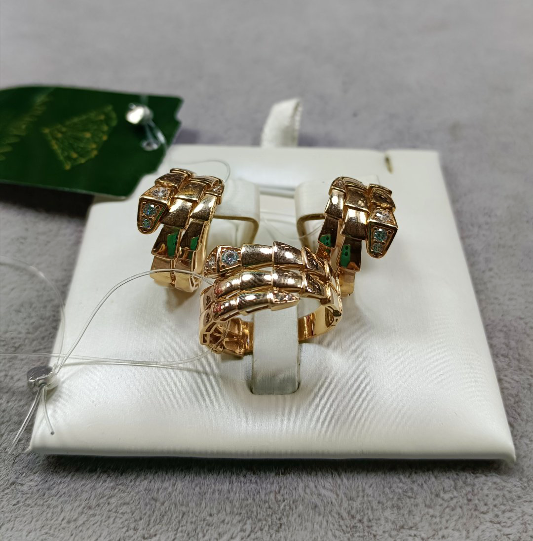 585 ЗОЛОТОЙ BVLGARI змейка -25102 вес 10.87 г золото, фианит - ForteMarket 585 ЗОЛОТОЙ BVLGARI змейка -25102 вес 10.87 г золото, фианит купить,820995