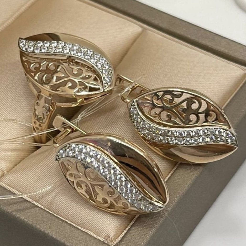 Luxury KP6532 вес 7.1 г золото, фианит купить,529700