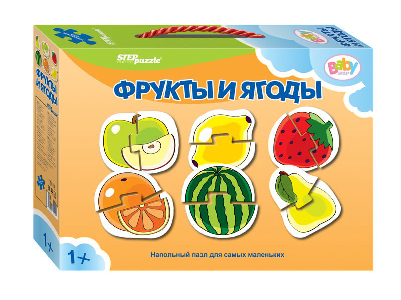 Пазл Step Puzzle Фрукты и ягоды 12 элементов купить,NaN