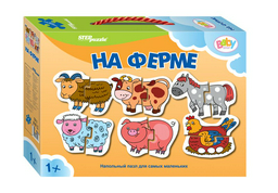  Пазл Step Puzzle На ферме 12 элементов