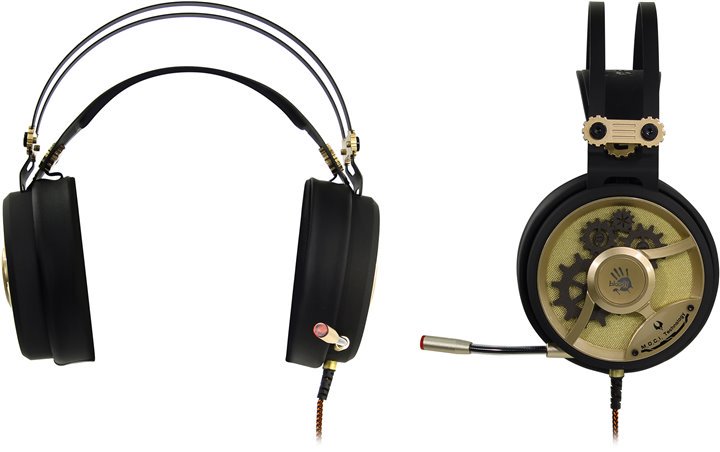 Наушники A4Tech Bloody Moci M660 черно-золотые