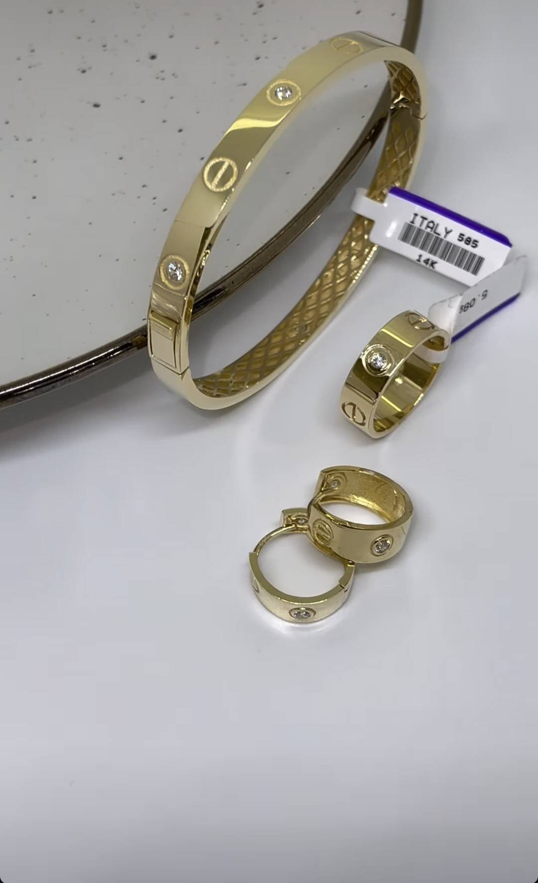 BAQ BRAND 56897654 вес 17.53 г золото, фианит купить,NaN