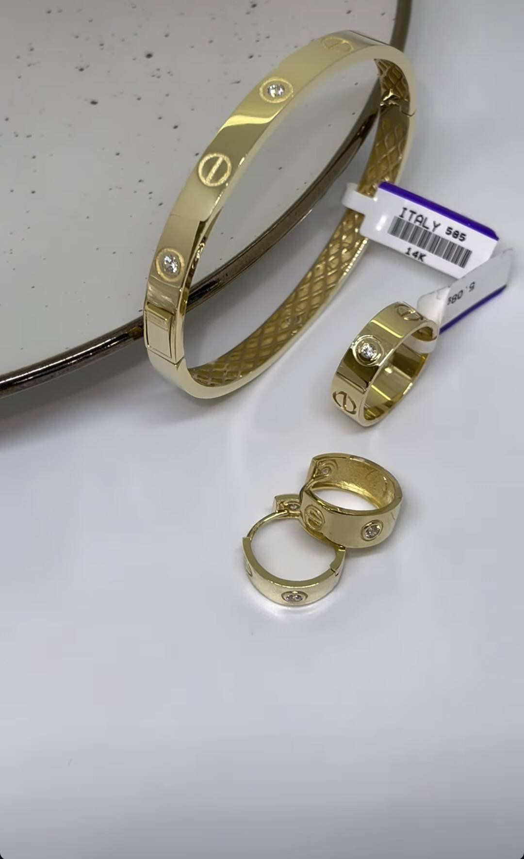 BAQ BRAND 56897654 вес 17.53 г золото, фианит купить,NaN